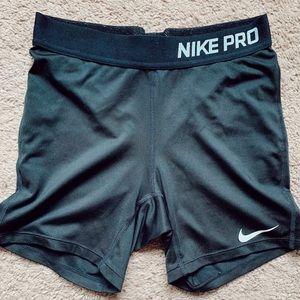 Nike pro black spandex shorts